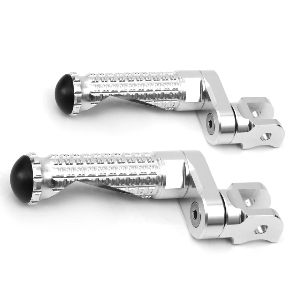 MPRO 1 inch Riser Silver Front Foot Pegs For Speed Triple 1050 R 09-12 13 14 - Image 2 of 4
