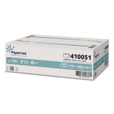Papernet 410051 3.3'' x 750' HyTech Seas Septic Safe Mini JRT - White (6/CT) New