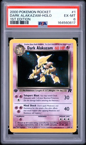 Dark Alakazam (1st Edition) graded PSA 6 for sale on eBay