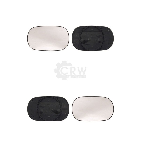Spiegelglas Mit Haltefuss Set FüR Ford KA (Rb_) Konvex AußEnspiegel-image