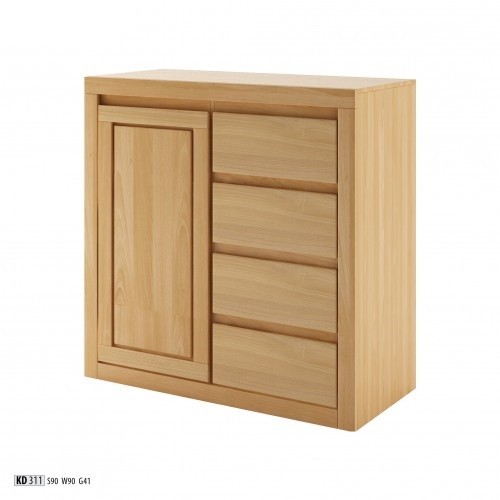Kommode Design Lowboard Kommoden Sideboard Anrichte Schrank Echtes Holz Neu-image