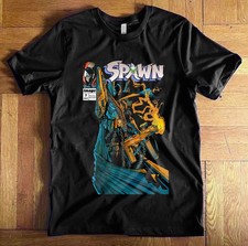 SPAWN Movie Comic retro short sleeve black color shirt reprint VK07856