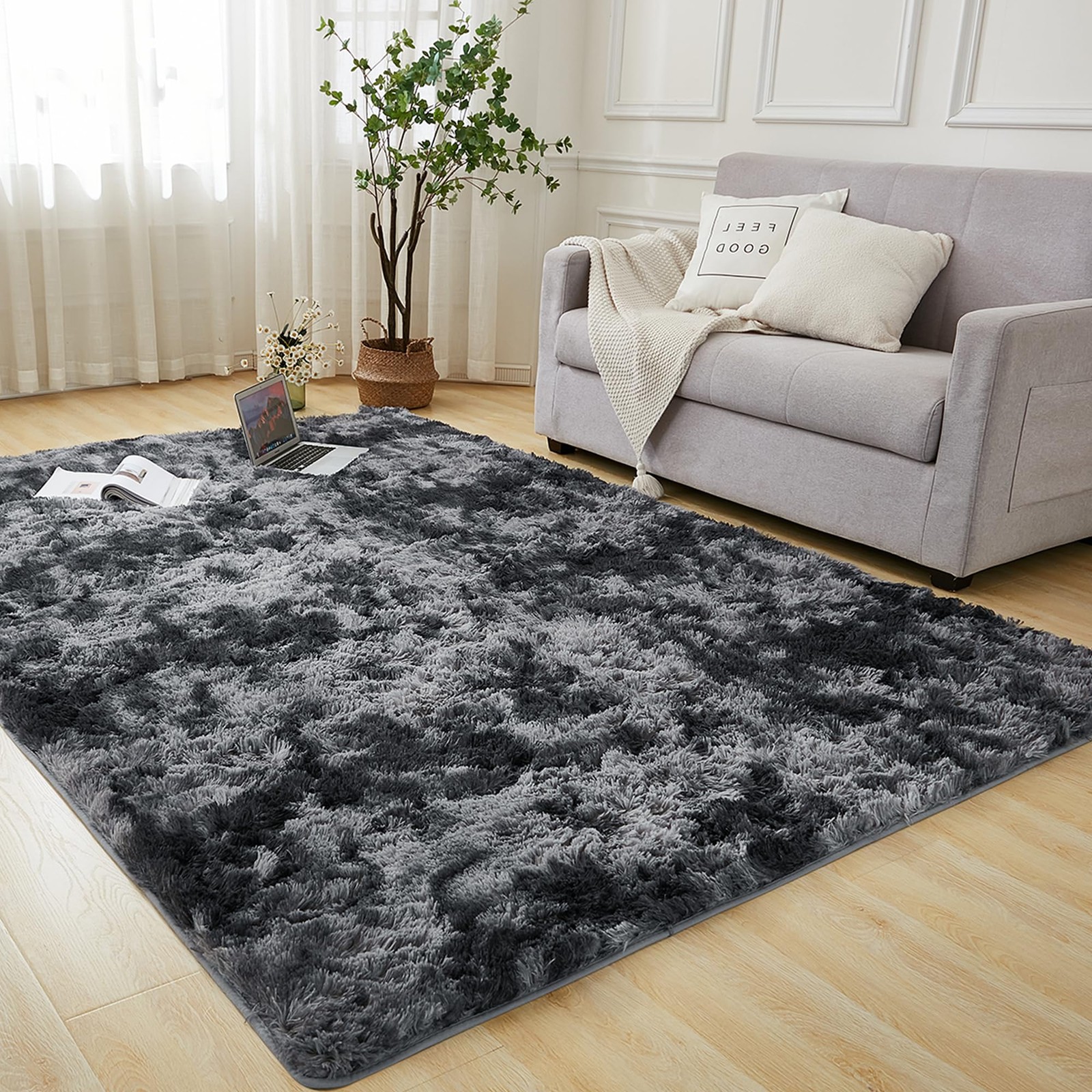 6x9 Area Rugs, Large Shag Fluffy Soft Shaggy Rugs for Living Room Bedroom, No...