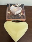 Longaberger Wildflower Fragrance Heart Shaped White Candle in Box Usa New Vtg