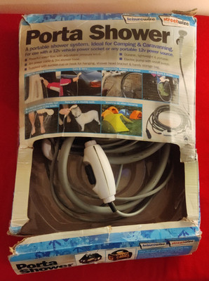 PORTA DUSCHE ZUR VERWENDUNG MIT 12V STROMQUELLE