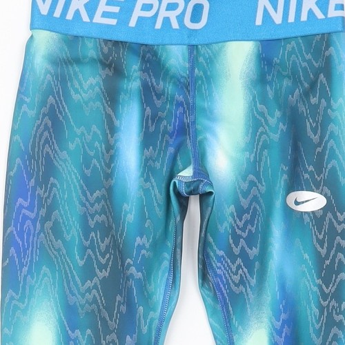 Nike Girls Blue Leggings - S Yoga Fitness Activewear - Picture 11 of 12