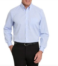 Kirkland Signature Men  s Traditional Fit Dress Shirt, Blue, 16.5, 34/35