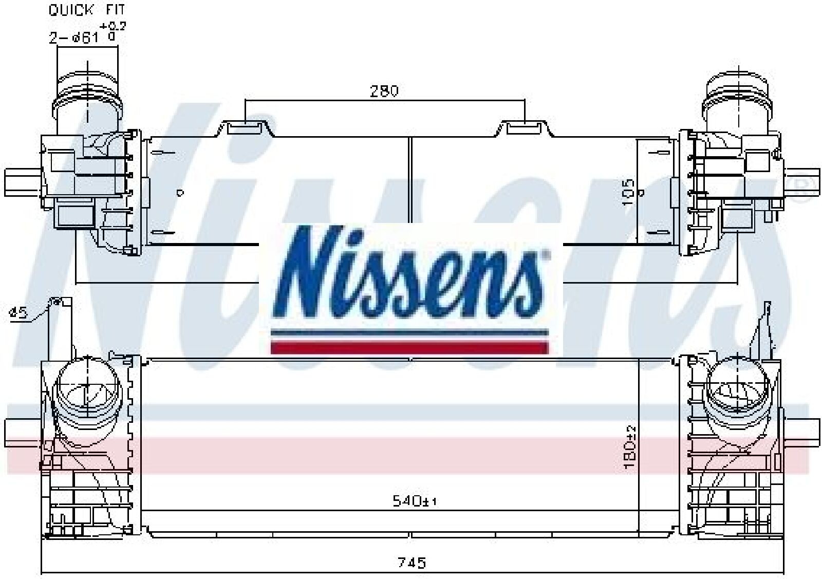 NISSENS Ladeluftkühler 961338 für BMW - Bild 2