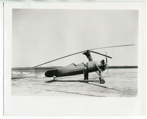 1930s Kellet Autogyro 8x10 1970s Reproduction Photo #3