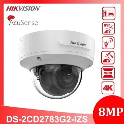 Hikvision DS-2CD2783G2-IZS 8MP POE AcuSense 2.8-12mm Varifocal Dome IP Camera IR