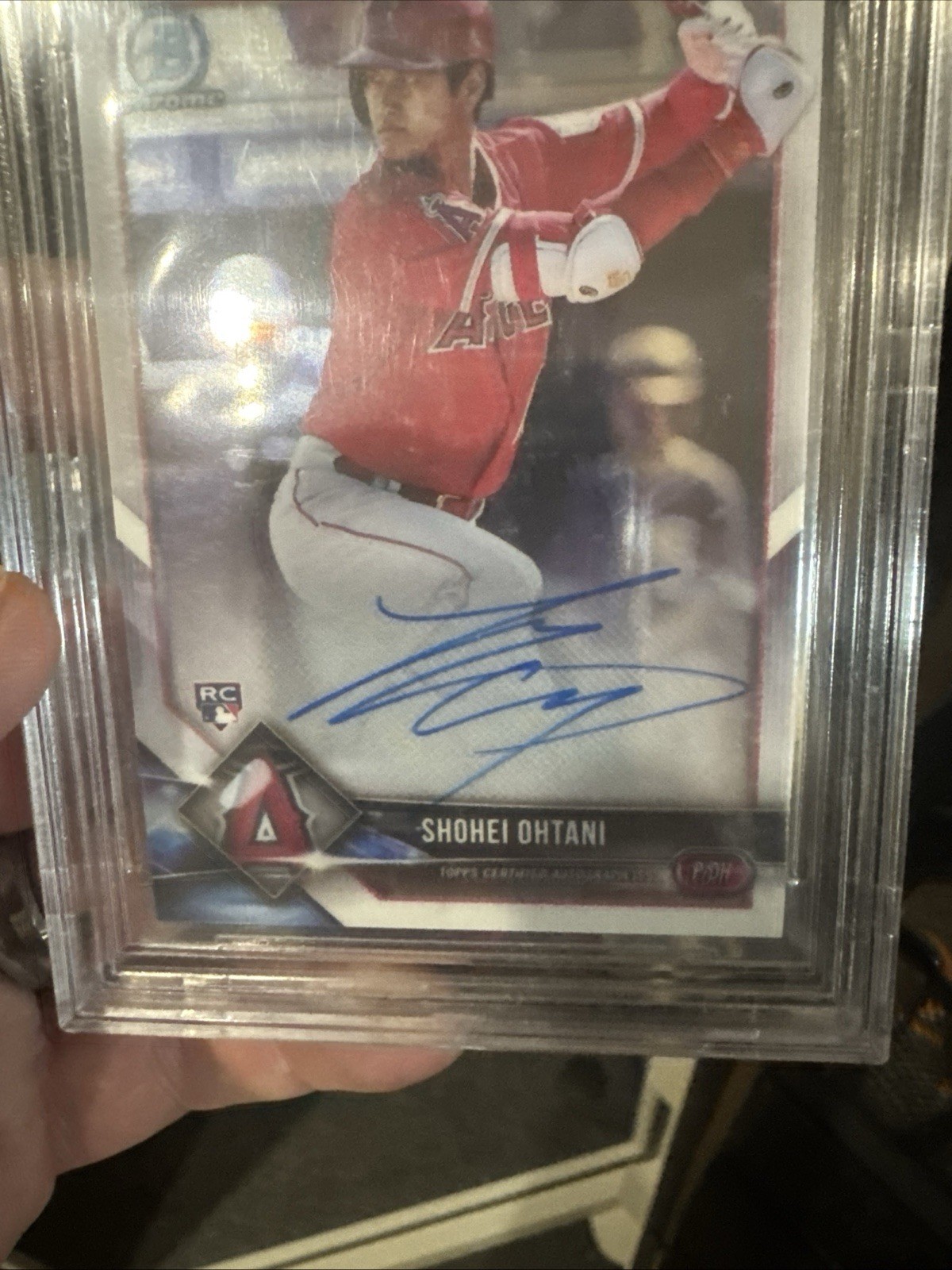 2018 Bowman Chrome Ohtani Refractor Auto BGS 9.5/10. Great Subs, Never Crossed view 3