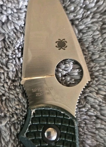 Rare Spyderco Dragonfly  ZDP-189 Discontinued, Jet Black Made In  Seki City  🗡 - Picture 2 of 11
