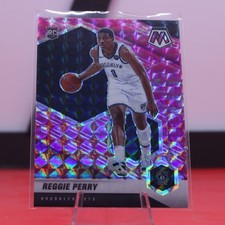2020-21 Panini Mosaic - Reggie Perry #244 Camo Pink RC Rookie