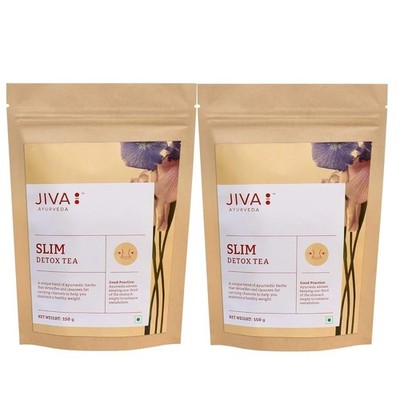 Ayurveda Slim Tea 150gm (2x) | Detoxifies Body , Helps with Weight Management