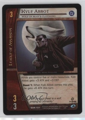 2004 VS System DC Origins 1st Edition Foil Kyle Abbot (Wolf in Man's Clothing)