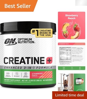 Performance-Boosting Creatine Powder with Electrolytes - 360g, 40 Servings