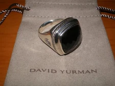 David YURMAN 925 Sterling Silver ALBION Cushion ONYX Ring sz 10 ~ 19.0 gr