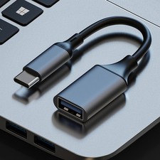 3Pcs Type C to USB 3.0 Adapter Durable USB Female Connector Black