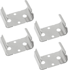 VAKTOK-4PCS Metal 9-Volt Battery Support Clamp AA Double Battery Holder Fixing C