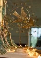 Anthropologie Starry Swallow Bird Iron Tree Topper
