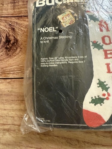 Medias Bucilla punto de cruz Navidad Noel 22” de largo nuevas de colección - Imagen 4 de 8
