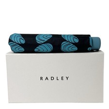 Radley Umbrella Compact Folding Black - Gift Boxed - Sea Swimming - New