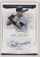 2018 Panini National Treasures Signatures Holo Gold 3/5 Gary Sanchez Auto 6fs