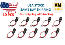 10 PCS 9V 15cm Battery Connector T Type Clip Plug Wire Cord Leads 9 Volt