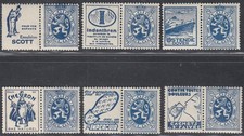 Belgium 1929-MNH stamps. Bel.Cat. Publicity Nr.: PU 31/36...(EB) AR-12139