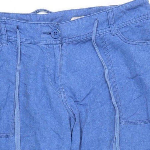 Next Women's Blue Wide-Leg Trousers Size 12L - Picture 6 of 12