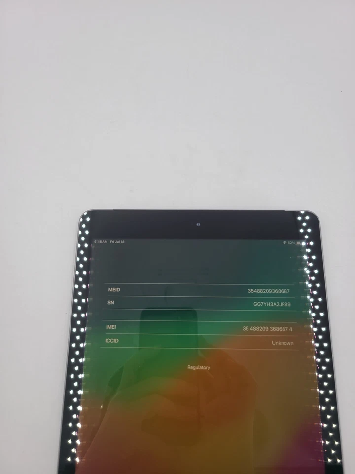 Apple iPad 6th Gen. A1954 Wi-Fi and 4G UNLOCKED Any Carrier Black 128GB iOS 18.5 - Image 2 of 4