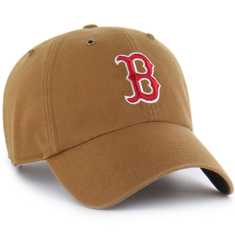 Boston Red Sox Carhartt x '47 Clean Up Adjustable Hat Cap Dad Hat