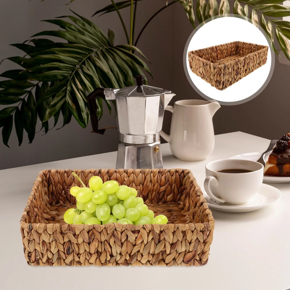  Cesta Portaoggetti Cesto Di Vimini Cestini Intrecciati Cestino Per Bagno - Immagine 3 di 4
