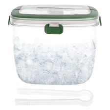 Ice Bucket with Lid and Tong Sealed,5L Ice Cube Bucket,Portable Ice Bucket Co...