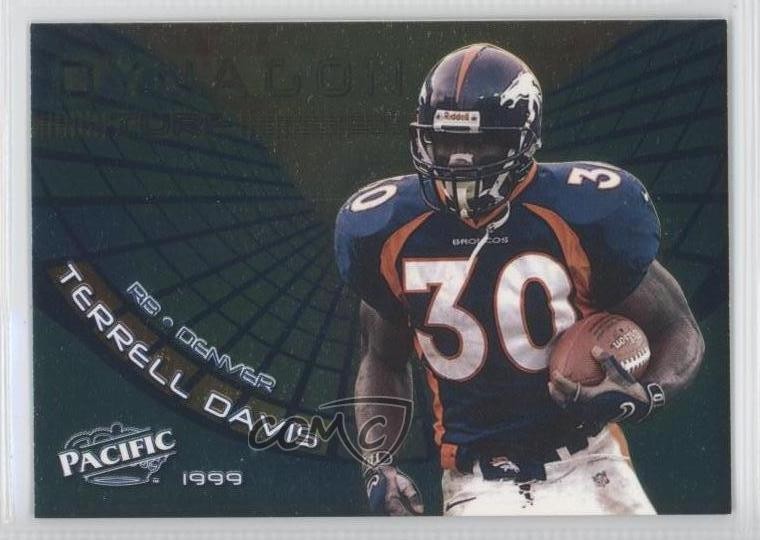 1999 Pacific Dynagon Turf Terrell Davis #5 HOF 1i7