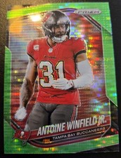 2025 Panini Prizm Football Antoine Winfield Jr Neon Green Pulsar #114 Buccaneers