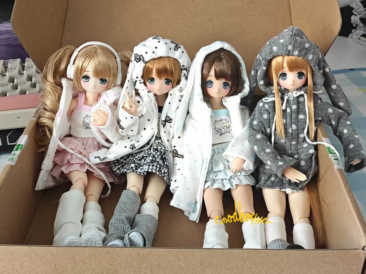 Obitsu OB22 Blythe OB24 BJD Azone Doll Rabbit Clothes Coat Top