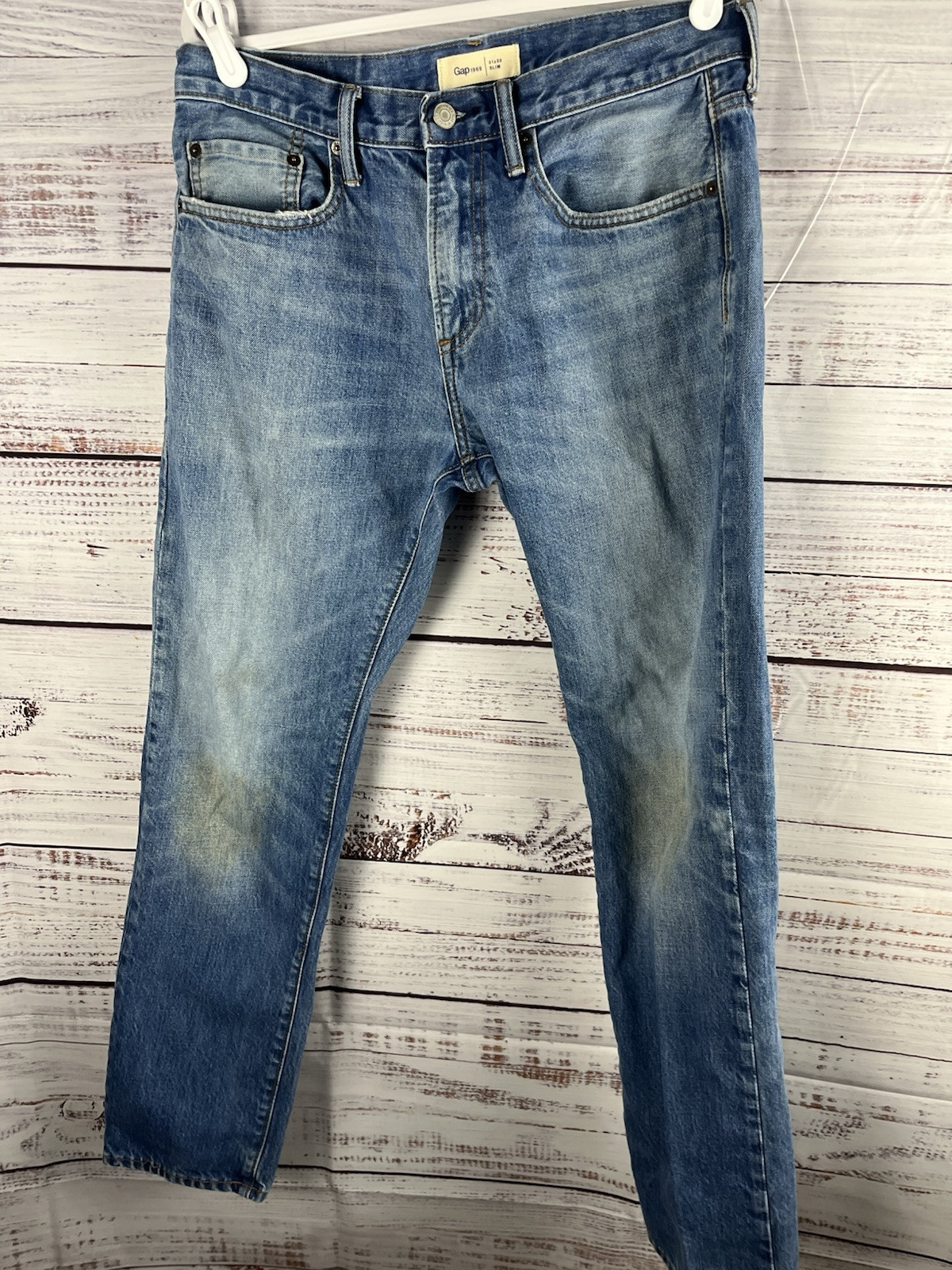 Gap 1969 Jeans Men’s Slim Fit 31x30 Straight Leg Comfort Casual High Rise