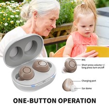 Rechargeable Hearing Aid   Lightweight Digital Sound Booster Designed for Senior