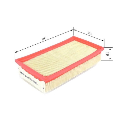 Luftfilter Bosch F026400433 FüR CitroëN Opel Peugeot Toyota Vauxhall-image