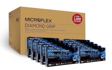 Microflex Diamond Grip Latex Gloves, LARGE, 1...
