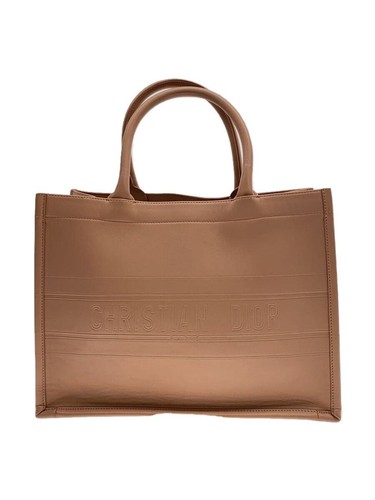 Christian Dior Tote Bag Book Medium Leather Pink M1296Z Used