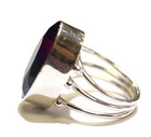 925 sterling silver Bi color pink blue tourmaline gemstone Lab Grown ring 11.1g — photo 3