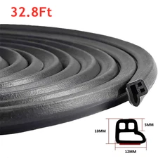 32FT L-Shape For Ram Car Van Door Sealing Strip Weatherstrip Edge Molding Trim