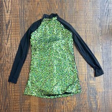 Weissman Women s Green Sequin Long Sleeve Dance Costume Outfit
