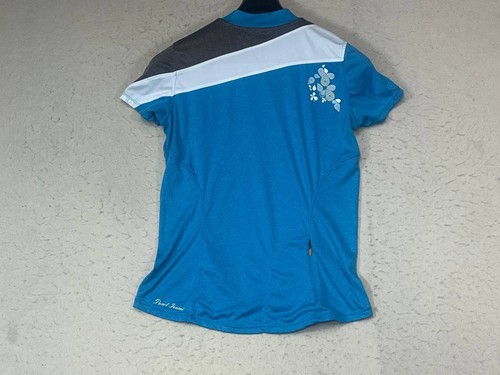 Pearl Izumi Women's Cycling Jersey Medium Blue Full Zip Lightweight Pockets - Picture 2 of 10