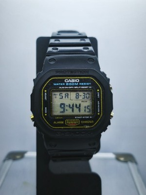 Vintage Casio G Shock DW-5600C-9CV SCREWBACK Gold Line 901 Mod