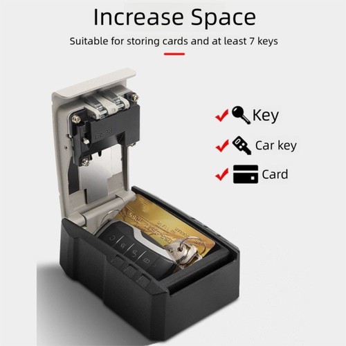 Alloy Key Storage Box Anti-Theft Outdoor Key Safe Lock Box Homestay - Picture 3 of 10