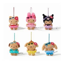 TENBYTEN X Tanning Sanrio Characters Plush Keyring