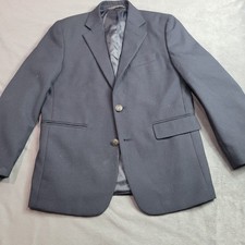 Nordstrom Blazer Boy Size 10 Black Jacket Button Front Formal Picture Prepy Wool